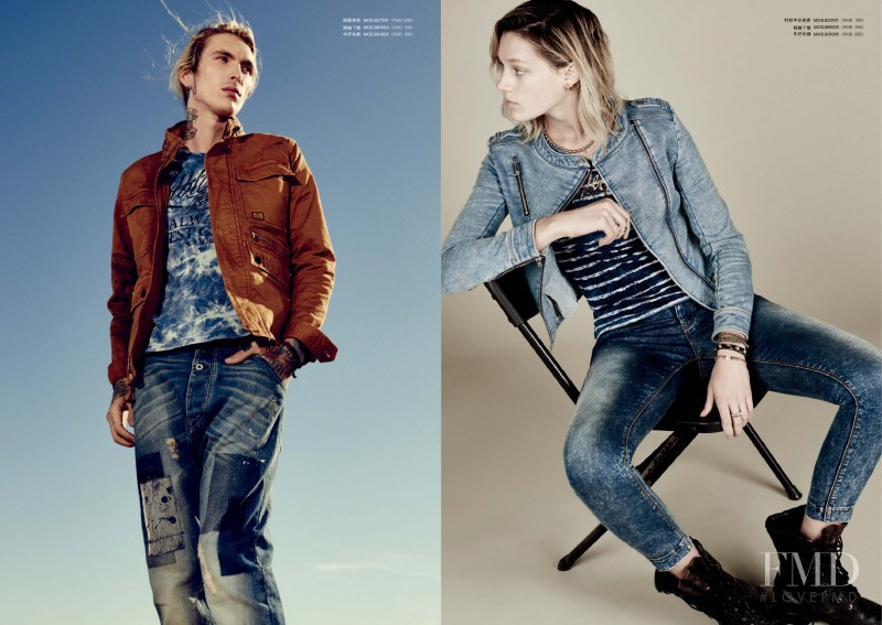 Leila Goldkuhl featured in  the Able Jeans catalogue for Spring 2015