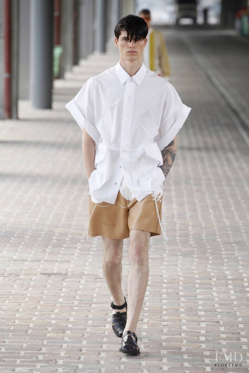 Arthur Daniyarov featured in  the 3.1 Phillip Lim fashion show for Spring/Summer 2014