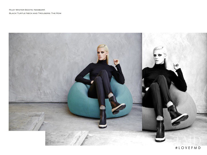 Leila Goldkuhl featured in  the NewbarK lookbook for Autumn/Winter 2014