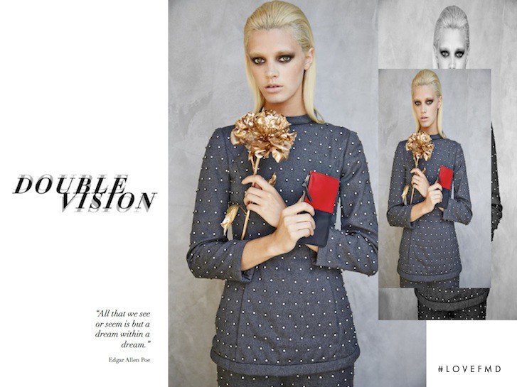 Leila Goldkuhl featured in  the NewbarK lookbook for Autumn/Winter 2014