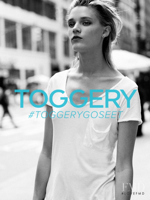 Leila Goldkuhl featured in  the Toggery advertisement for Spring/Summer 2015