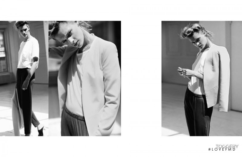 Leila Goldkuhl featured in  the Toggery advertisement for Spring/Summer 2015