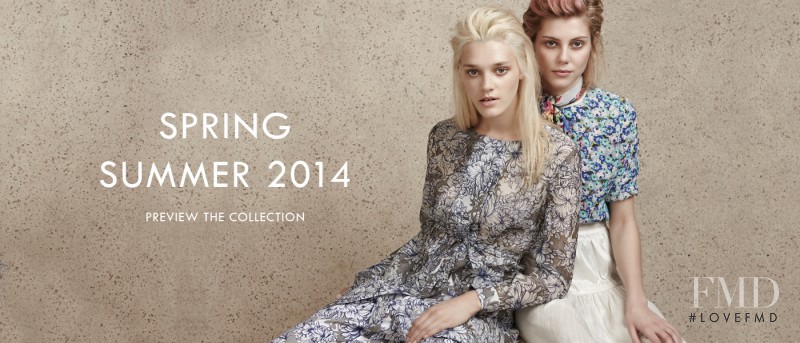 Leila Goldkuhl featured in  the Megan Park advertisement for Spring/Summer 2014