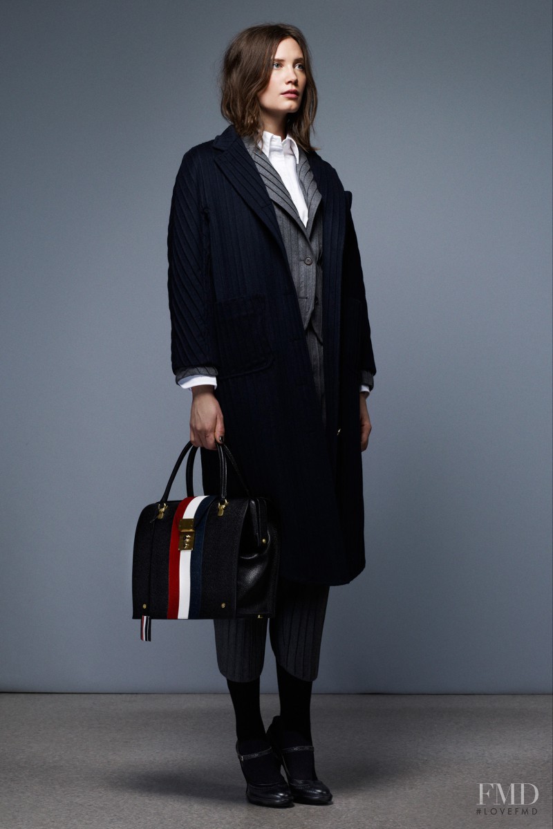 Drake Burnette featured in  the Thom Browne lookbook for Pre-Fall 2013