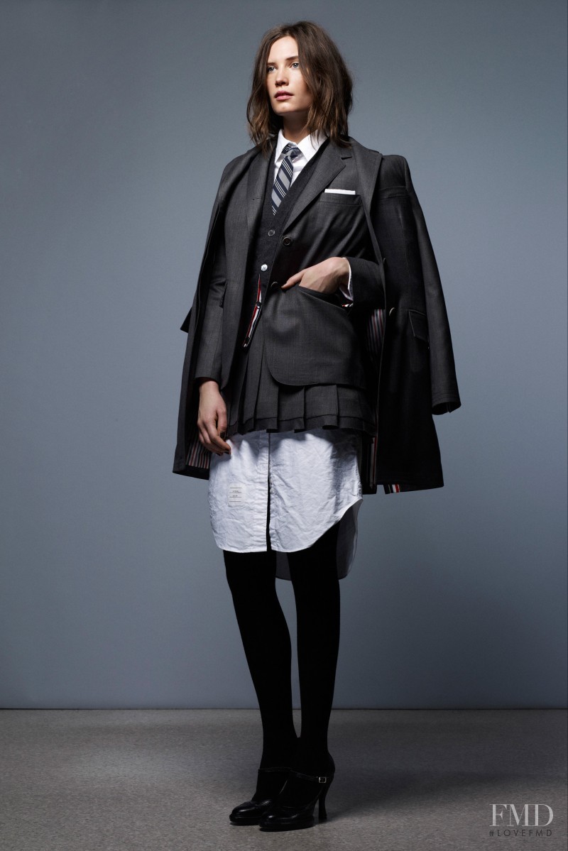 Drake Burnette featured in  the Thom Browne lookbook for Pre-Fall 2013