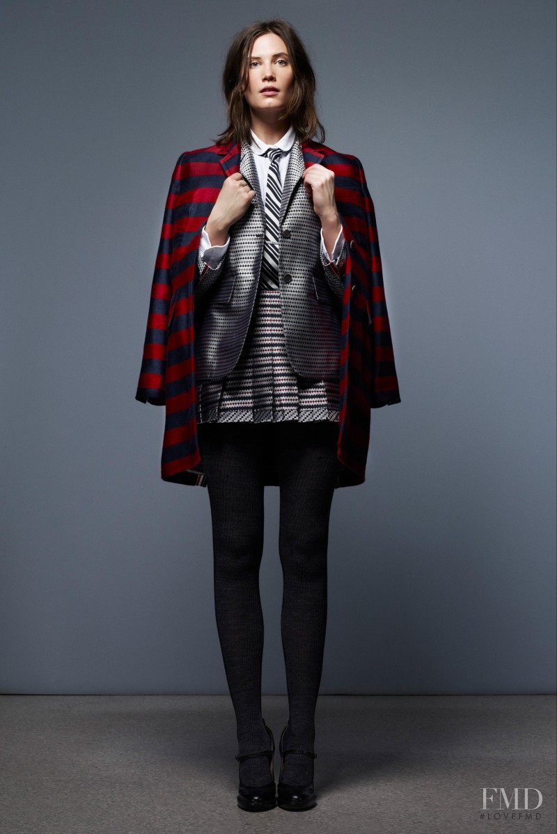 Drake Burnette featured in  the Thom Browne lookbook for Pre-Fall 2013