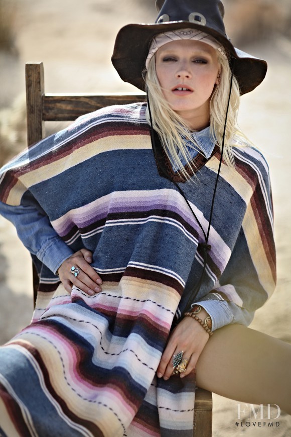 Leila Goldkuhl featured in  the Free People Wildfire catalogue for Summer 2014