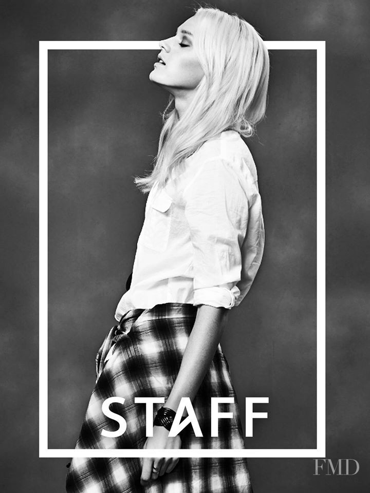 Leila Goldkuhl featured in  the Staff lookbook for Spring/Summer 2014