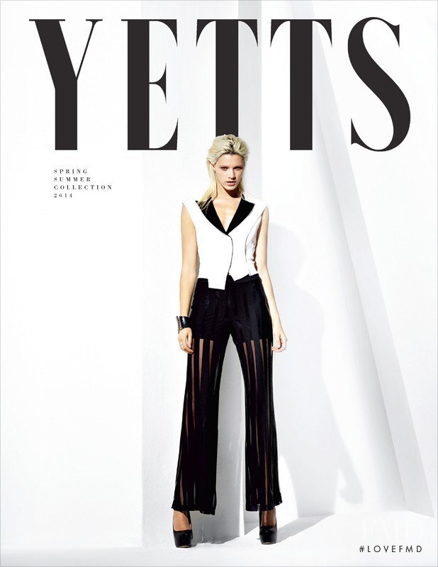 Leila Goldkuhl featured in  the Yetts lookbook for Spring/Summer 2014