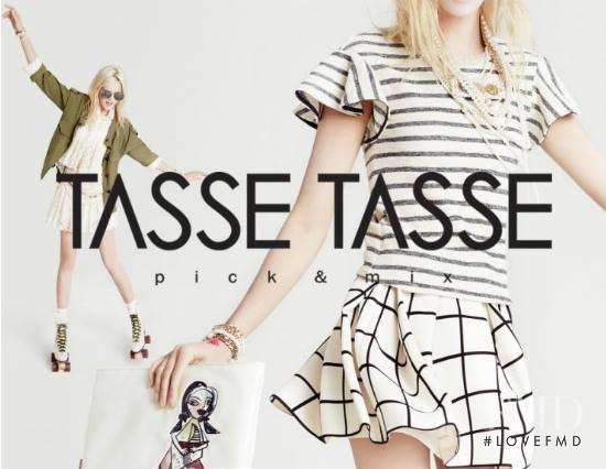 Leila Goldkuhl featured in  the Tasse Tasse lookbook for Spring 2014