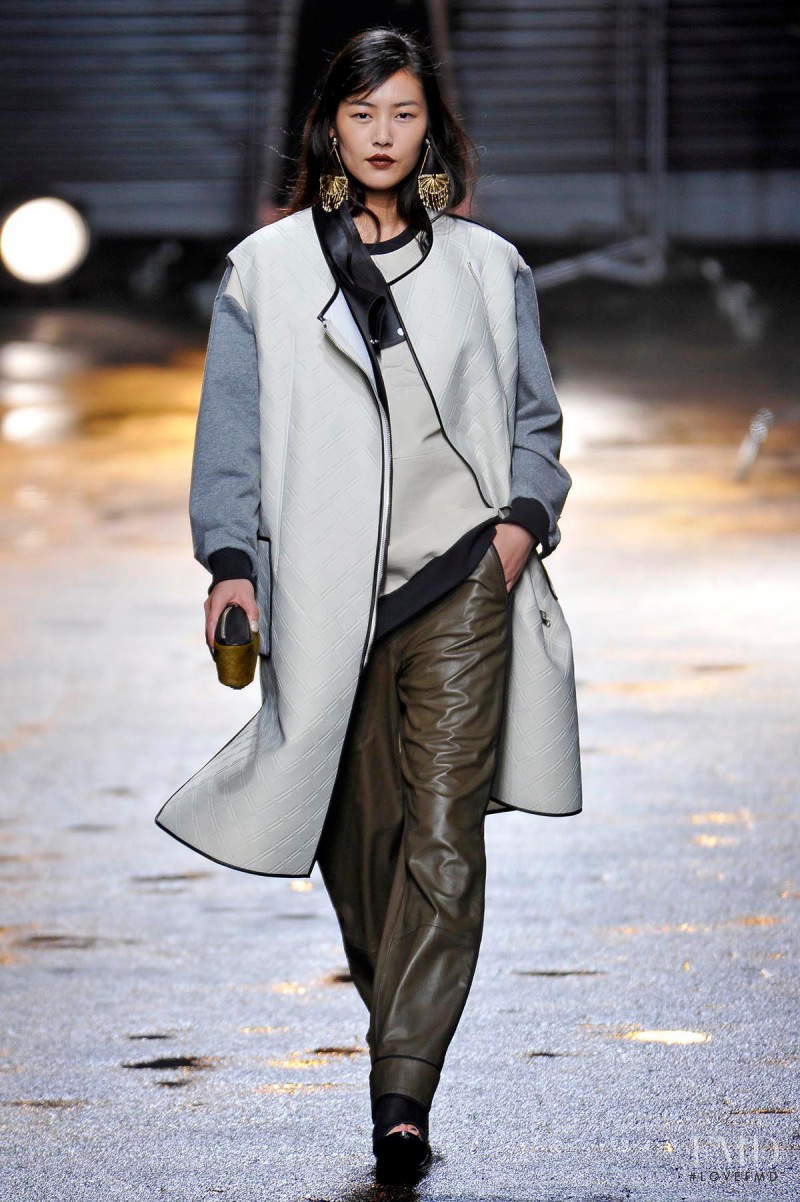 Liu Wen featured in  the 3.1 Phillip Lim fashion show for Autumn/Winter 2013