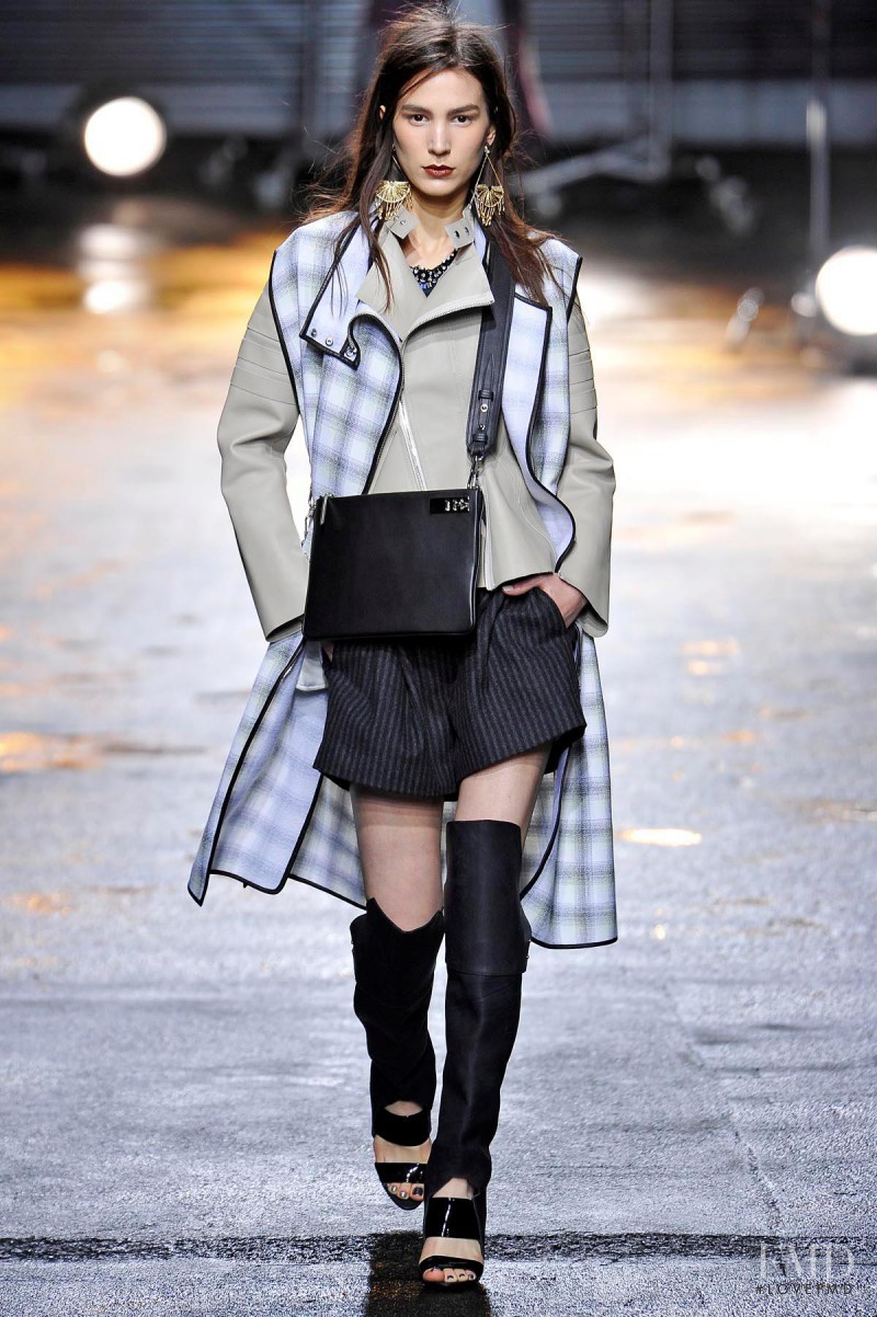 Mijo Mihaljcic featured in  the 3.1 Phillip Lim fashion show for Autumn/Winter 2013