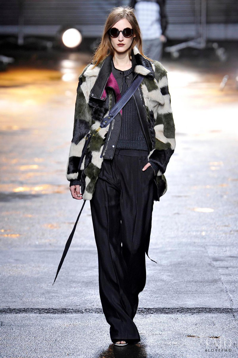 Franzi Mueller featured in  the 3.1 Phillip Lim fashion show for Autumn/Winter 2013