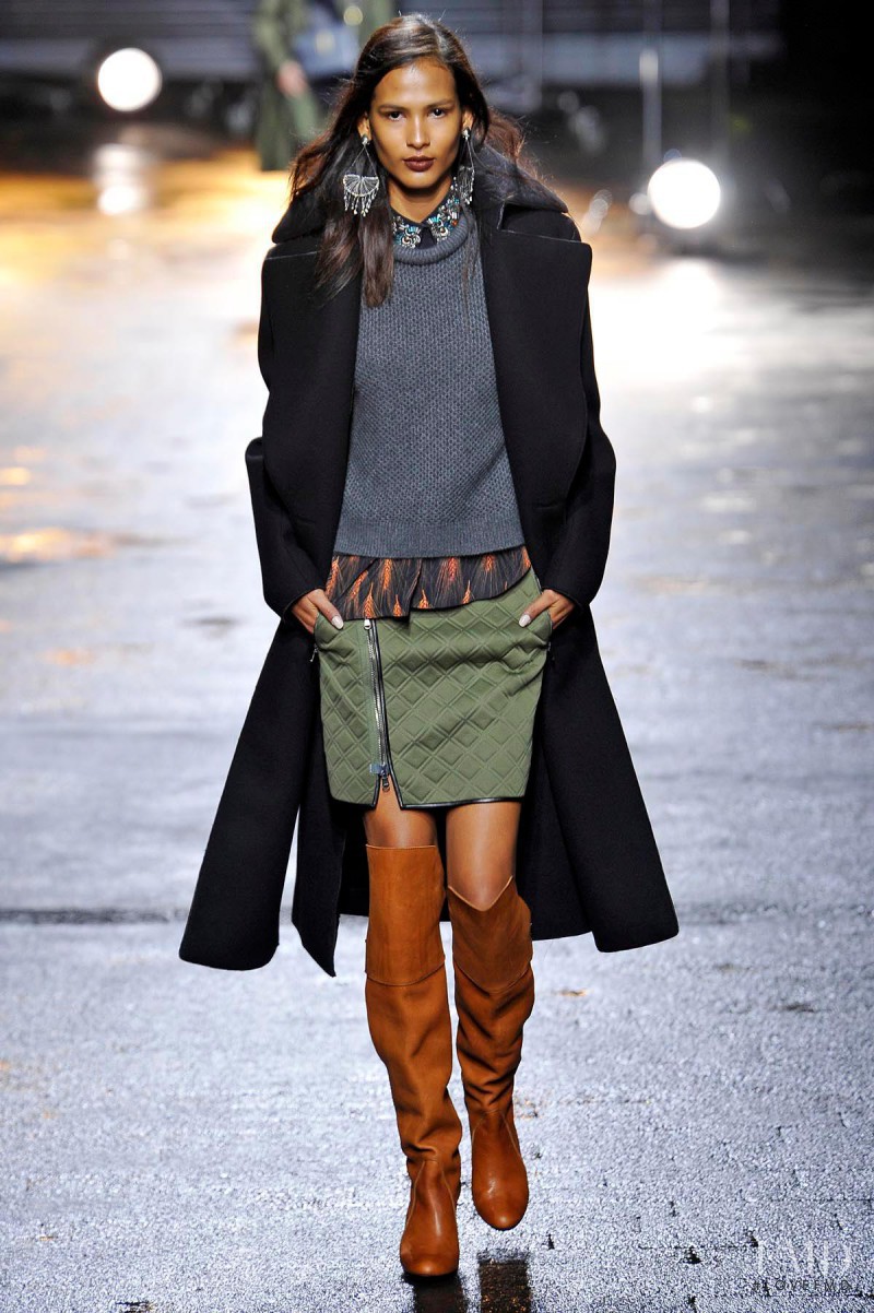 Thayna Santos Silva featured in  the 3.1 Phillip Lim fashion show for Autumn/Winter 2013