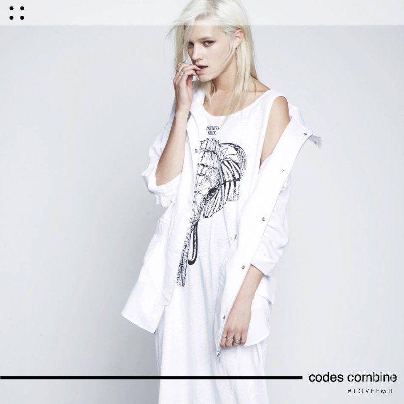 Leila Goldkuhl featured in  the Codes Combine lookbook for Spring/Summer 2014