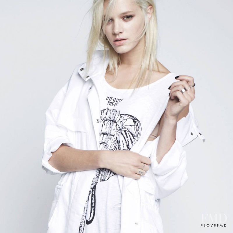 Leila Goldkuhl featured in  the Codes Combine lookbook for Spring/Summer 2014