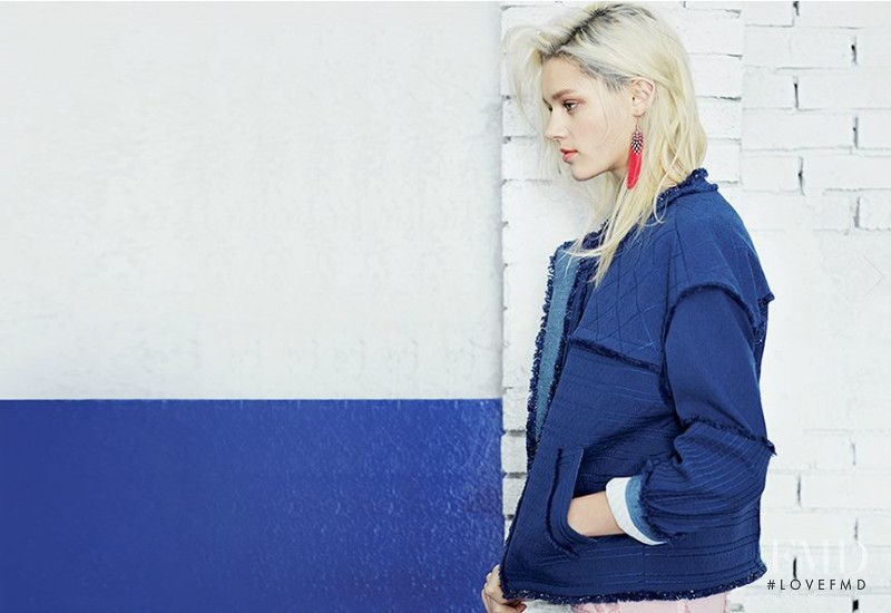 Leila Goldkuhl featured in  the Nice Claup lookbook for Spring/Summer 2014