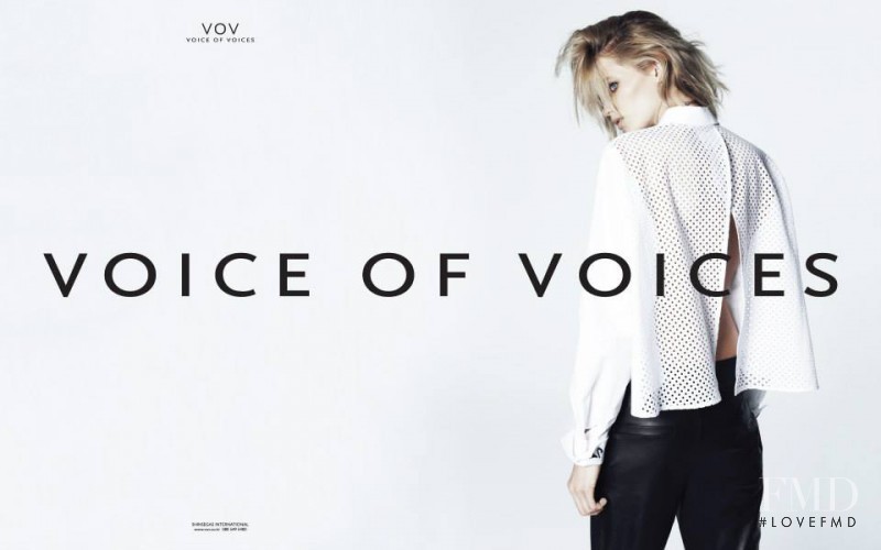 Leila Goldkuhl featured in  the VOV - Voice of Voices advertisement for Spring/Summer 2014