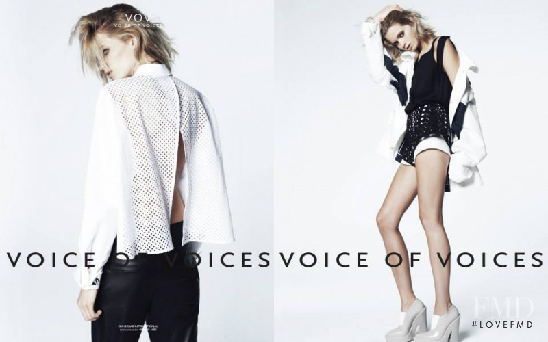 Leila Goldkuhl featured in  the VOV - Voice of Voices advertisement for Spring/Summer 2014