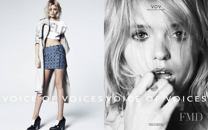 Leila Goldkuhl featured in  the VOV - Voice of Voices advertisement for Spring/Summer 2014