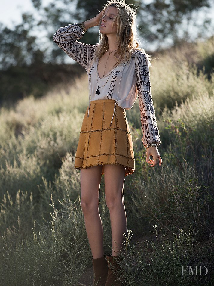 Leila Goldkuhl featured in  the Free People catalogue for Fall 2015
