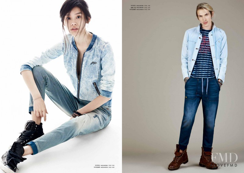 Ming Xi featured in  the Able Jeans catalogue for Summer 2015