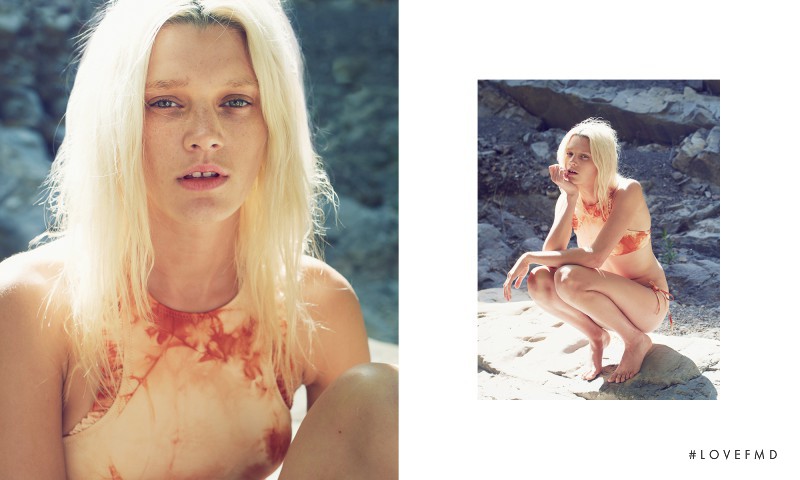 Leila Goldkuhl featured in  the Made by Dawn lookbook for Spring/Summer 2015