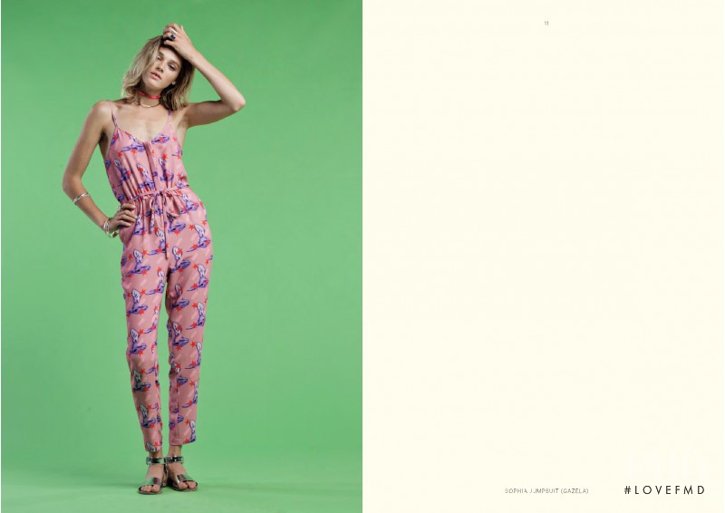 Leila Goldkuhl featured in  the Ekat Suits lookbook for Spring/Summer 2016