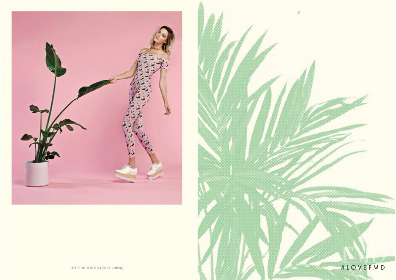 Leila Goldkuhl featured in  the Ekat Suits lookbook for Spring/Summer 2016