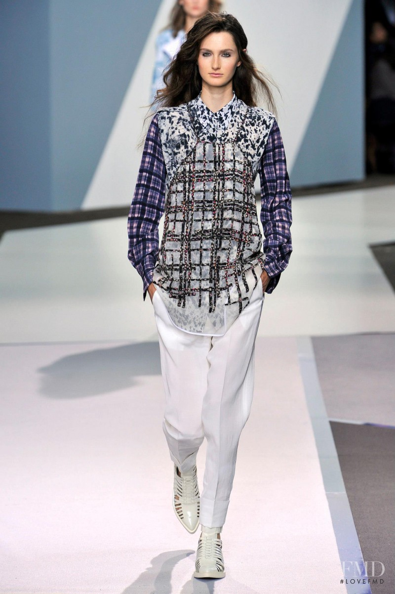 Mackenzie Drazan featured in  the 3.1 Phillip Lim fashion show for Spring/Summer 2013