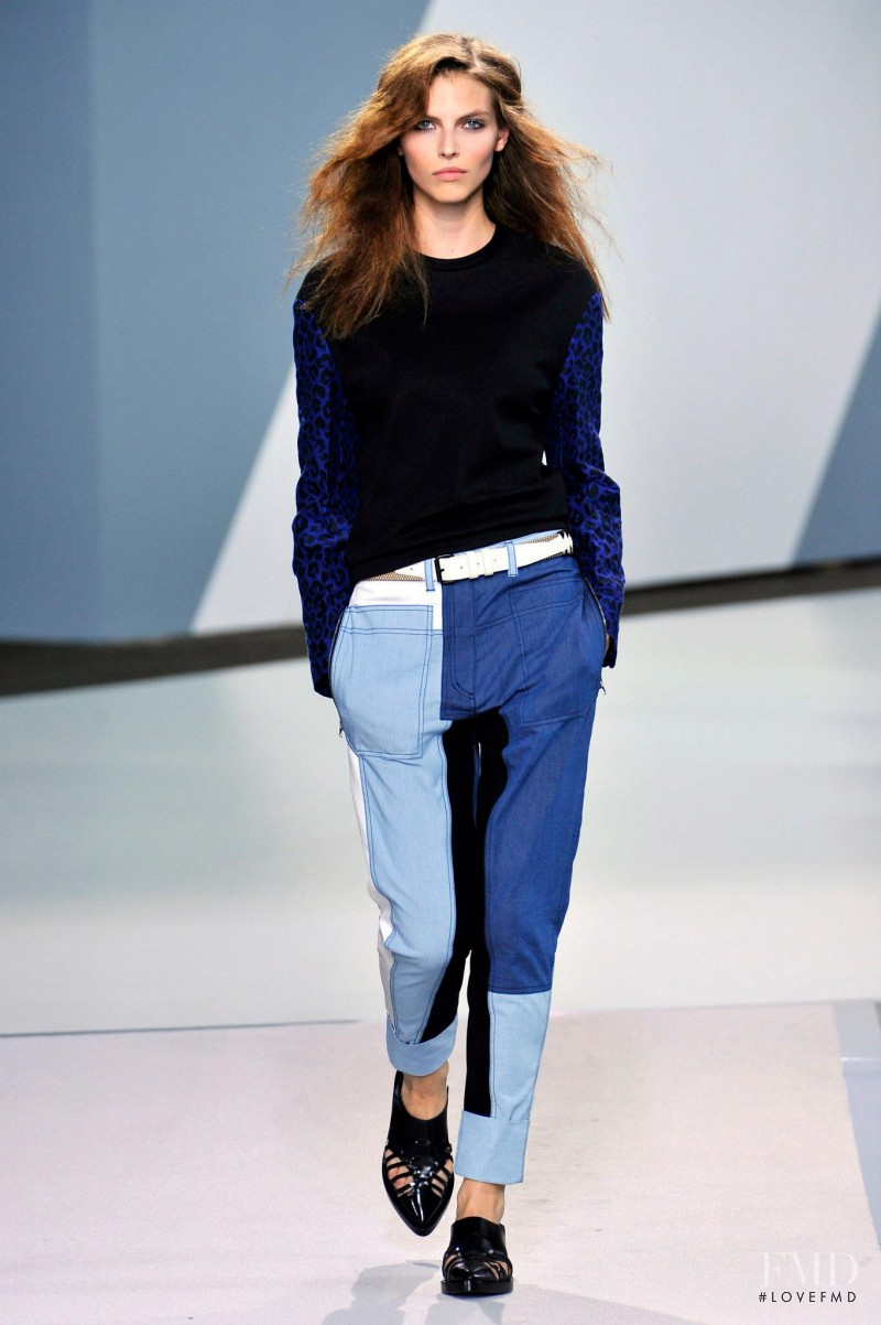 Karlina Caune featured in  the 3.1 Phillip Lim fashion show for Spring/Summer 2013
