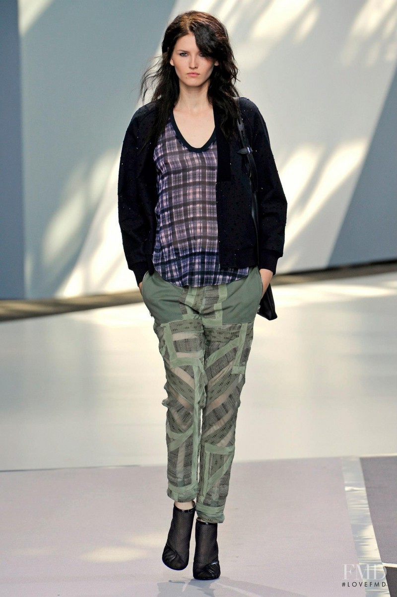 Katlin Aas featured in  the 3.1 Phillip Lim fashion show for Spring/Summer 2013