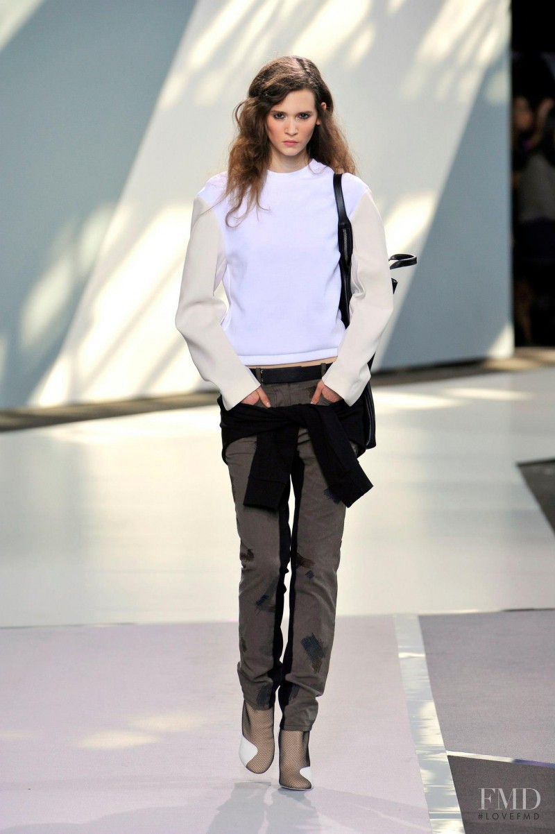 Hannah Julie Sistig Gadner featured in  the 3.1 Phillip Lim fashion show for Spring/Summer 2013