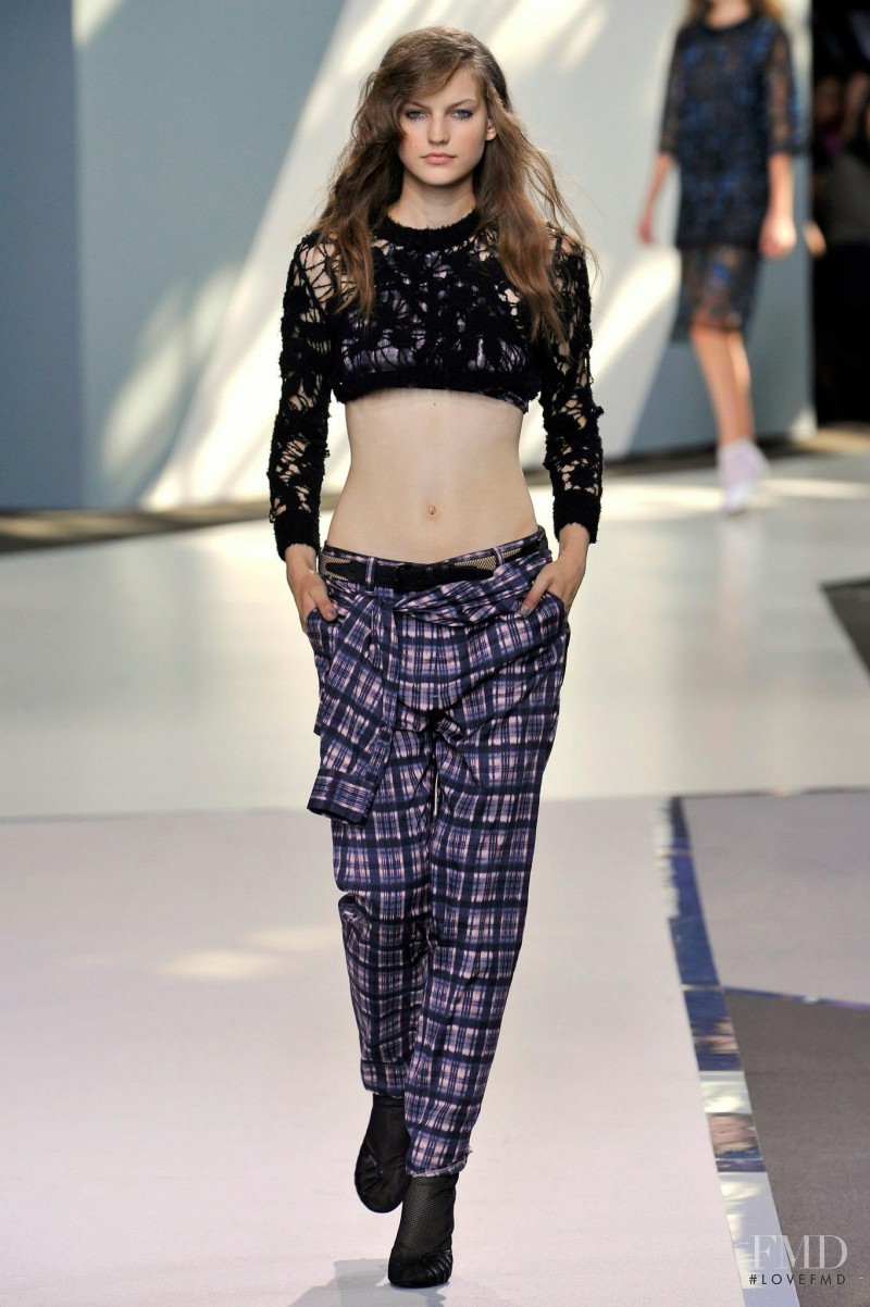 Joanna Koltuniak featured in  the 3.1 Phillip Lim fashion show for Spring/Summer 2013