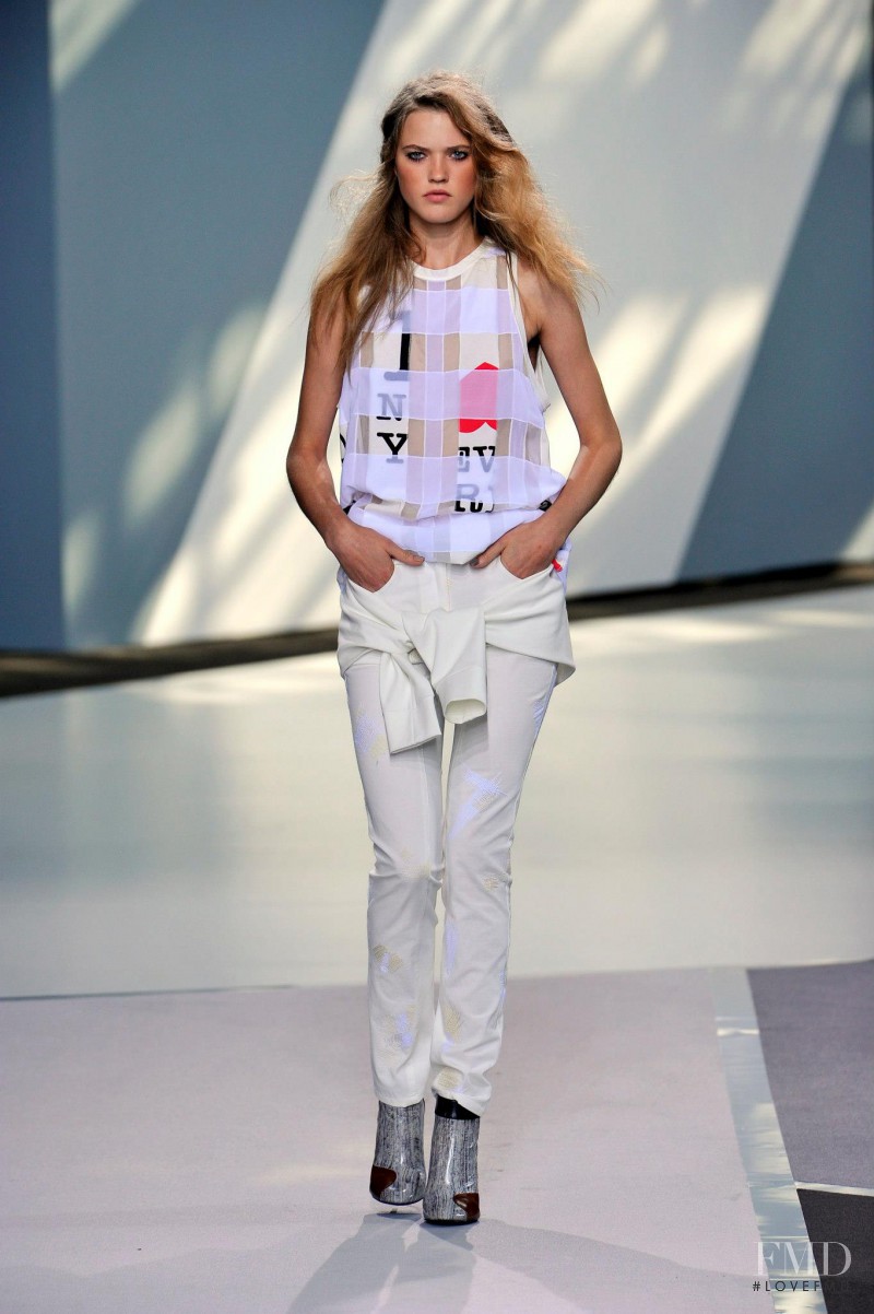 Milana Kruz featured in  the 3.1 Phillip Lim fashion show for Spring/Summer 2013