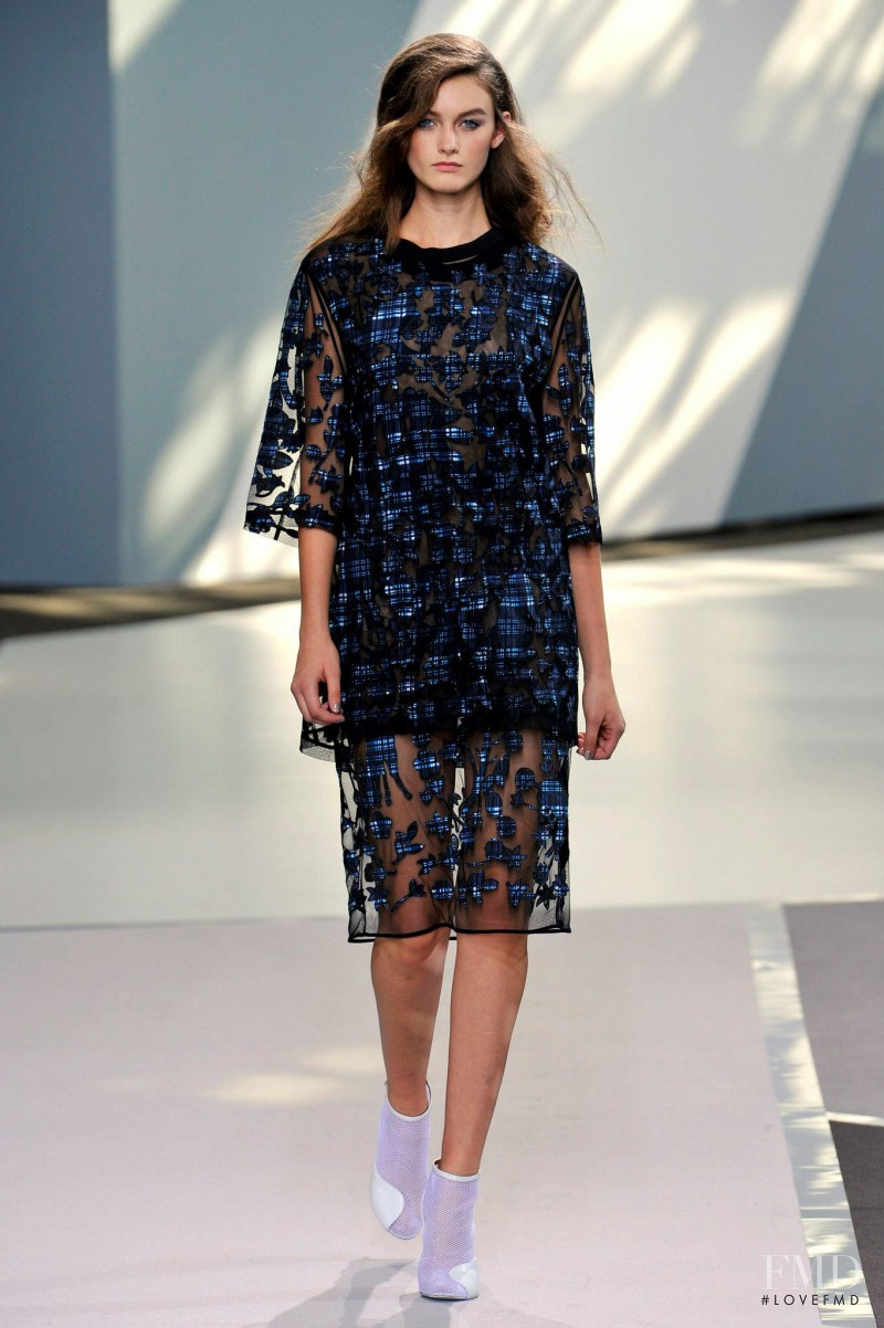 Andie Arthur featured in  the 3.1 Phillip Lim fashion show for Spring/Summer 2013