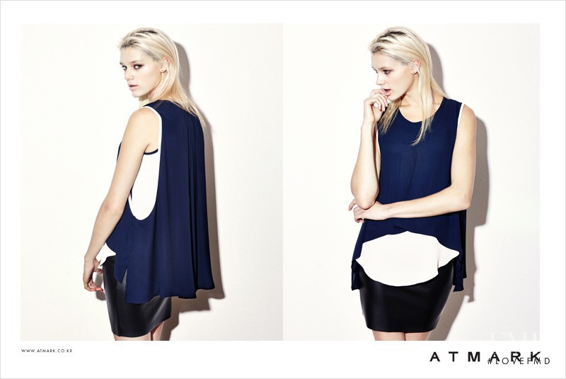 Leila Goldkuhl featured in  the Atmark advertisement for Spring/Summer 2014