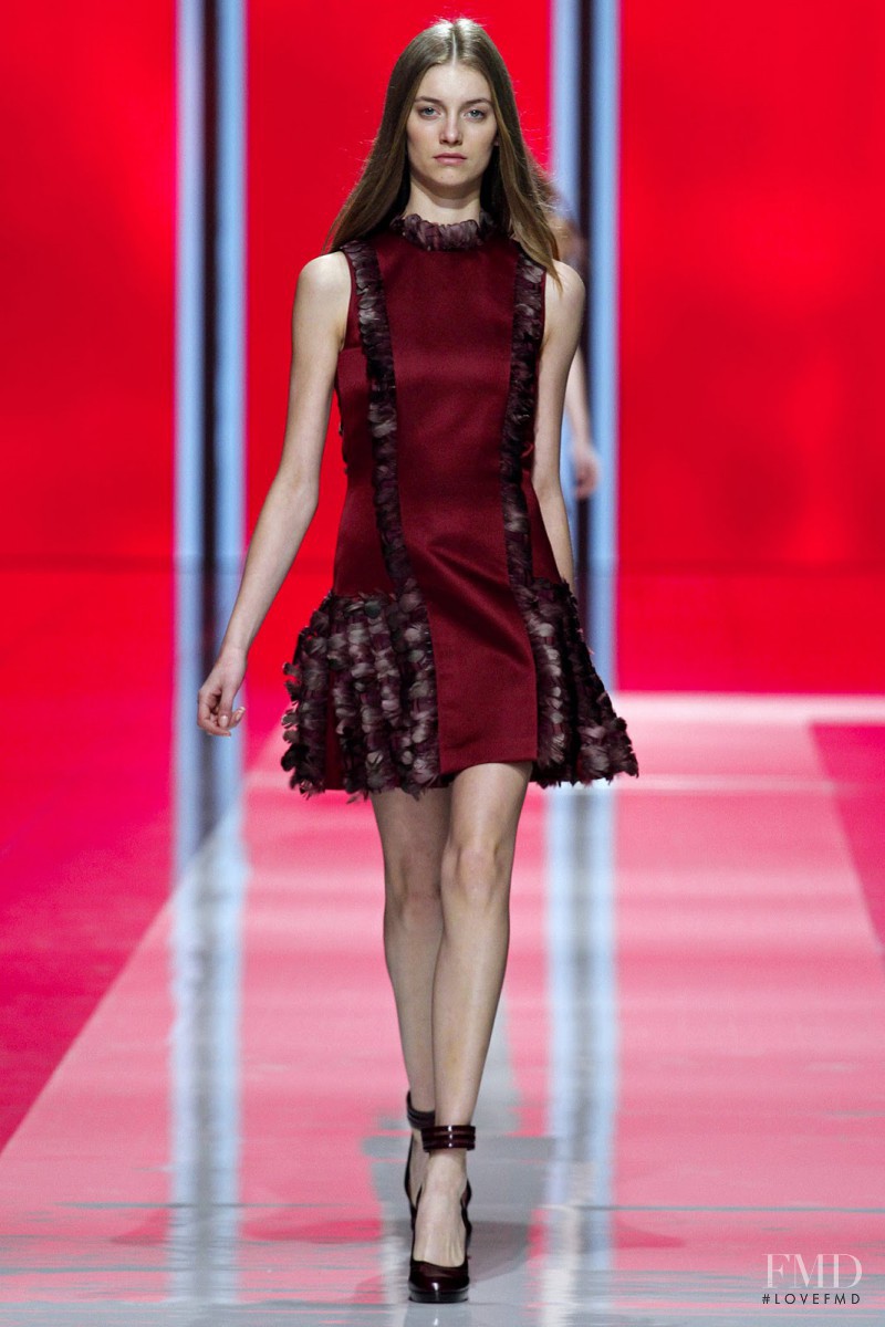 Iris van Berne featured in  the Christopher Kane fashion show for Autumn/Winter 2013