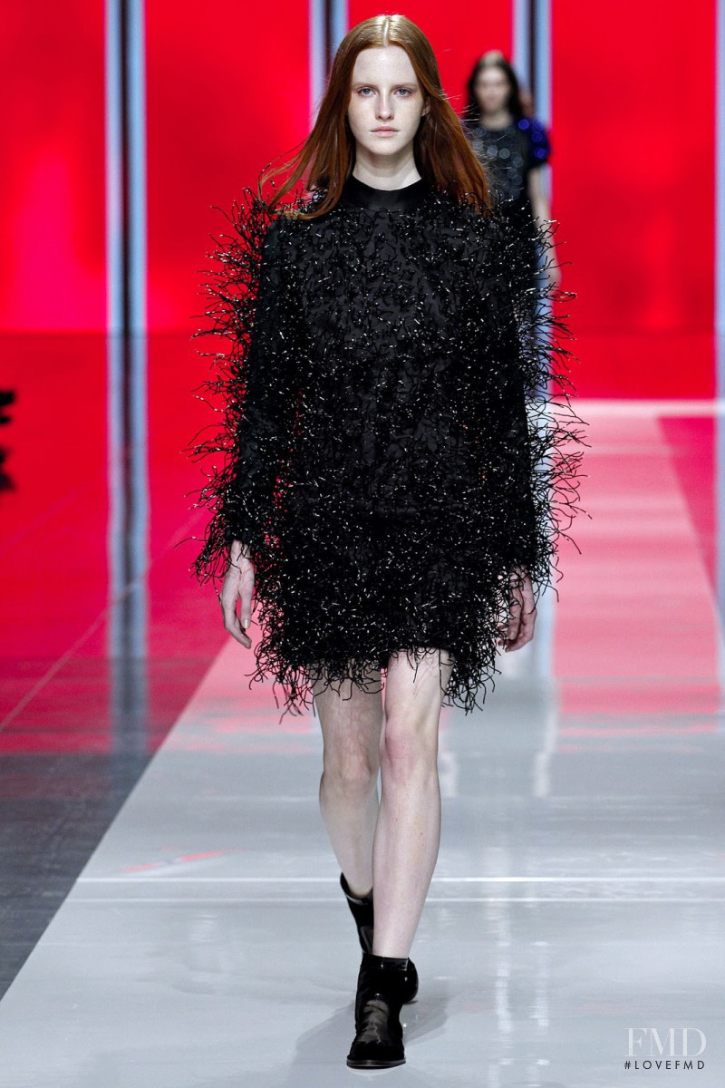 Magdalena Jasek featured in  the Christopher Kane fashion show for Autumn/Winter 2013