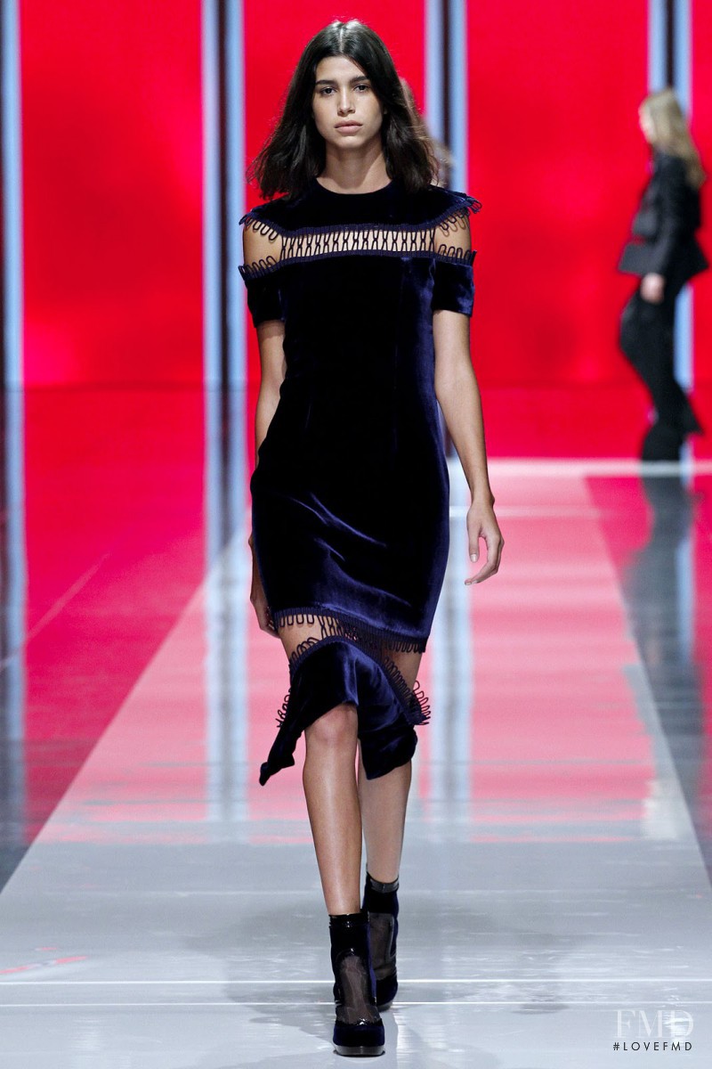 Mica Arganaraz featured in  the Christopher Kane fashion show for Autumn/Winter 2013