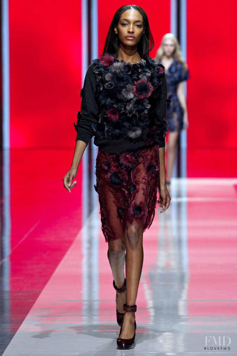Jourdan Dunn featured in  the Christopher Kane fashion show for Autumn/Winter 2013