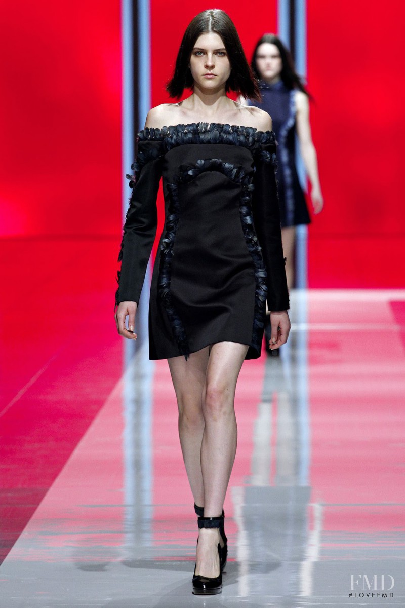 Kel Markey featured in  the Christopher Kane fashion show for Autumn/Winter 2013