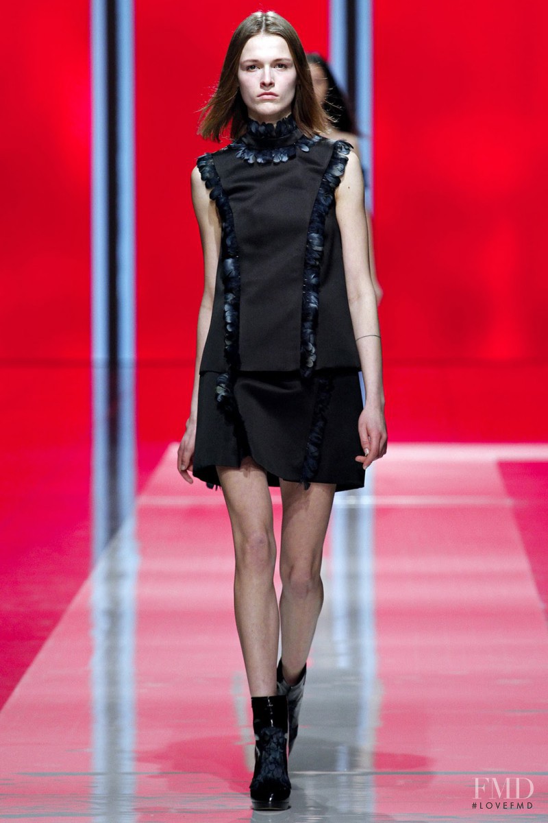 Emma  Oak featured in  the Christopher Kane fashion show for Autumn/Winter 2013