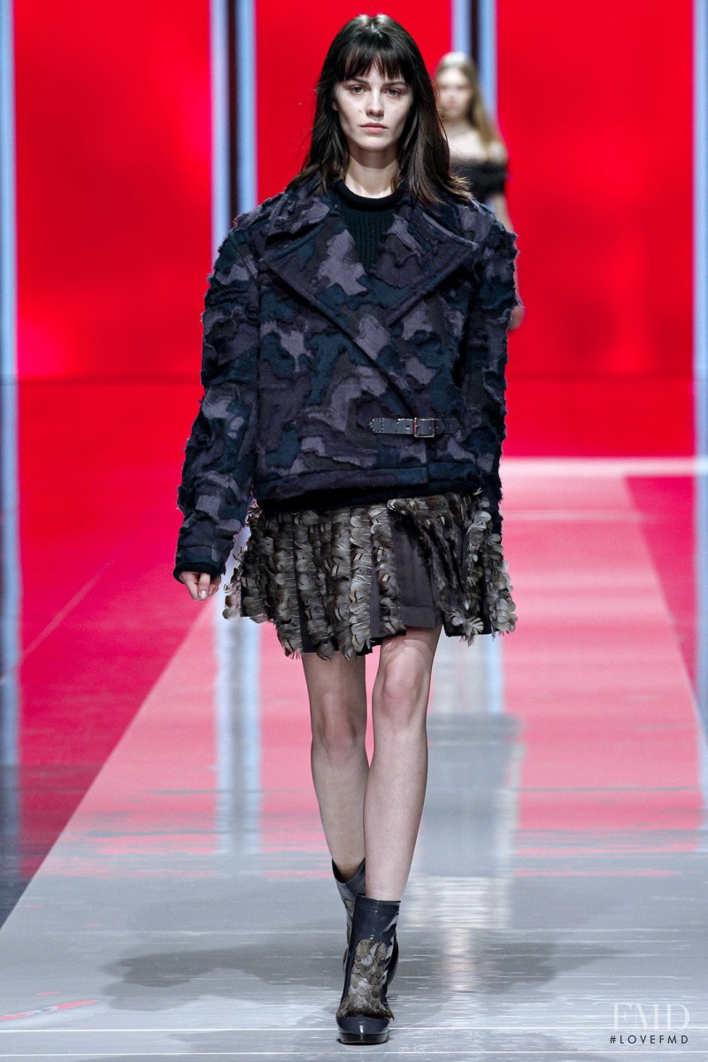 Marta Dyks featured in  the Christopher Kane fashion show for Autumn/Winter 2013