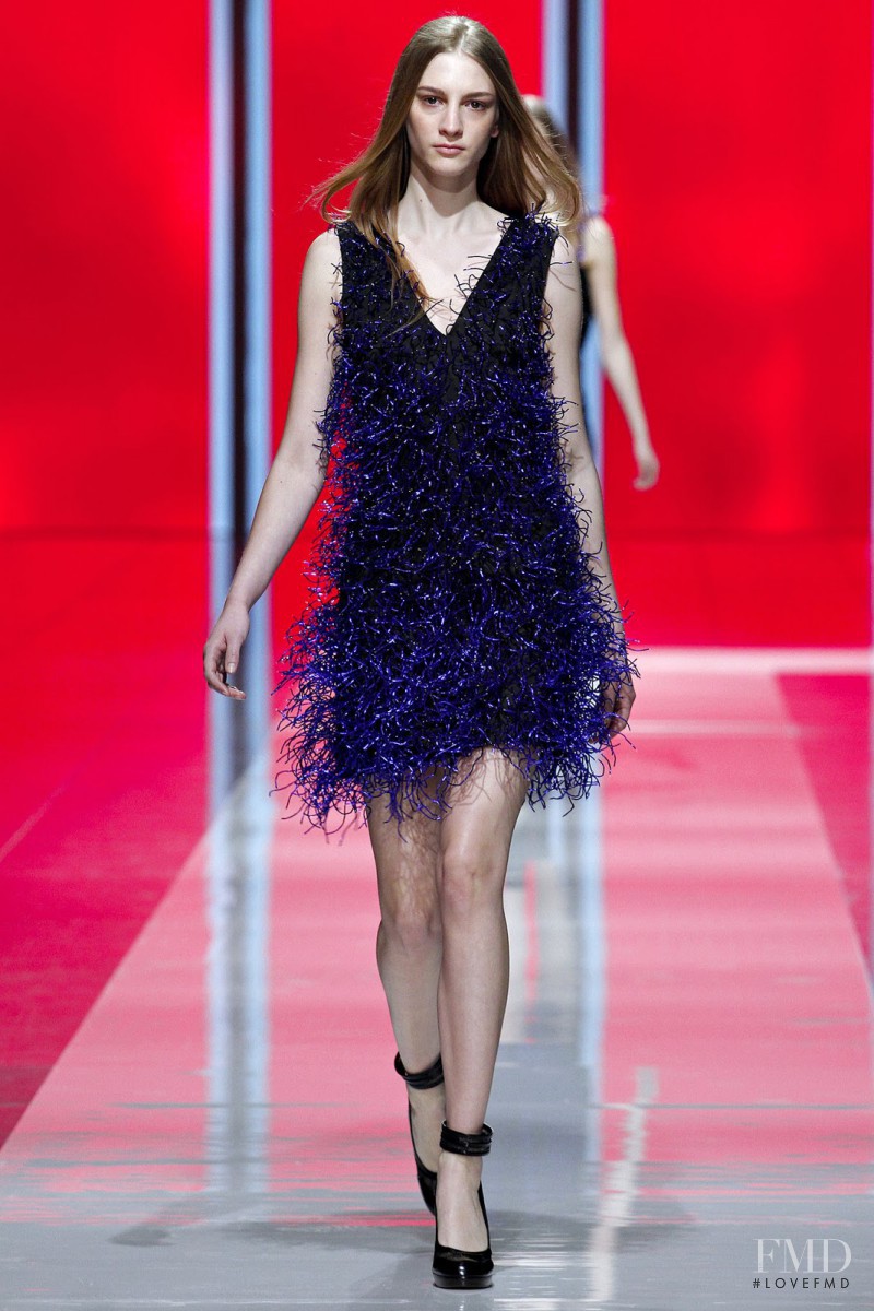 Rosanna Georgiou featured in  the Christopher Kane fashion show for Autumn/Winter 2013