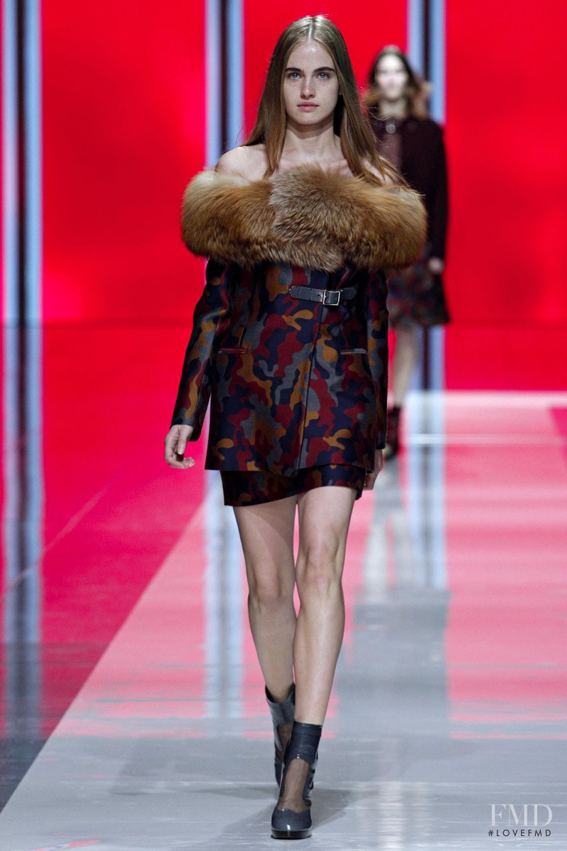 Elinor Jade Weedon featured in  the Christopher Kane fashion show for Autumn/Winter 2013