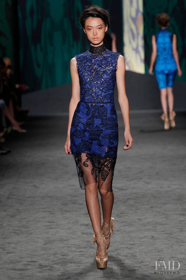 Tian Yi featured in  the Vera Wang fashion show for Spring/Summer 2013