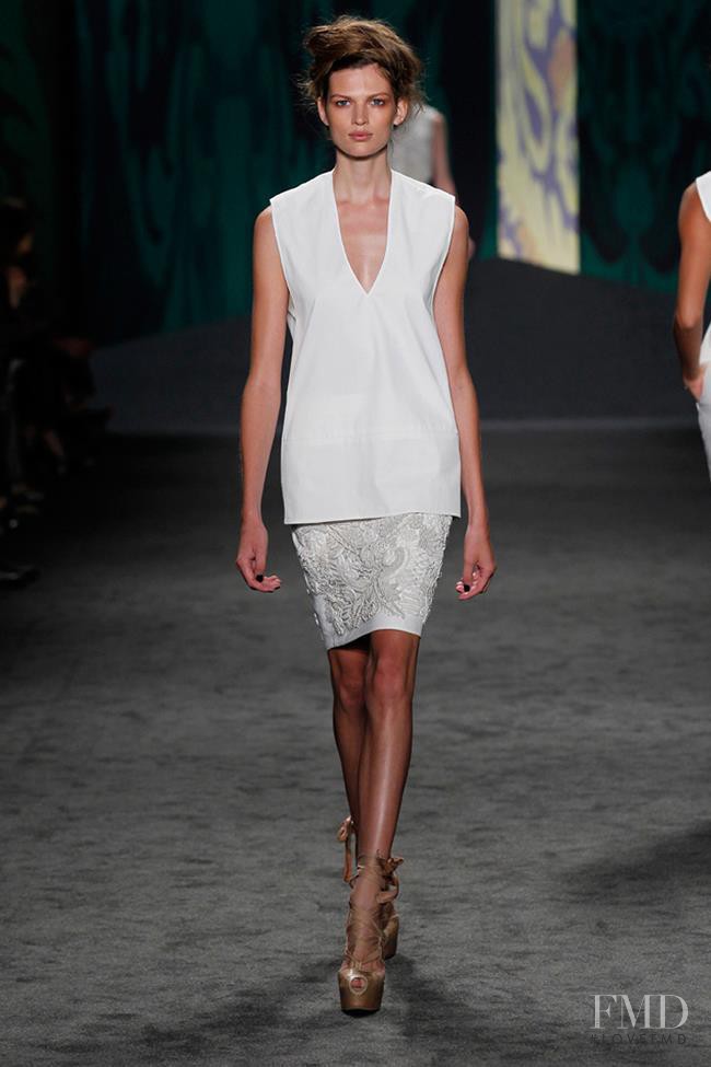 Bette Franke featured in  the Vera Wang fashion show for Spring/Summer 2013