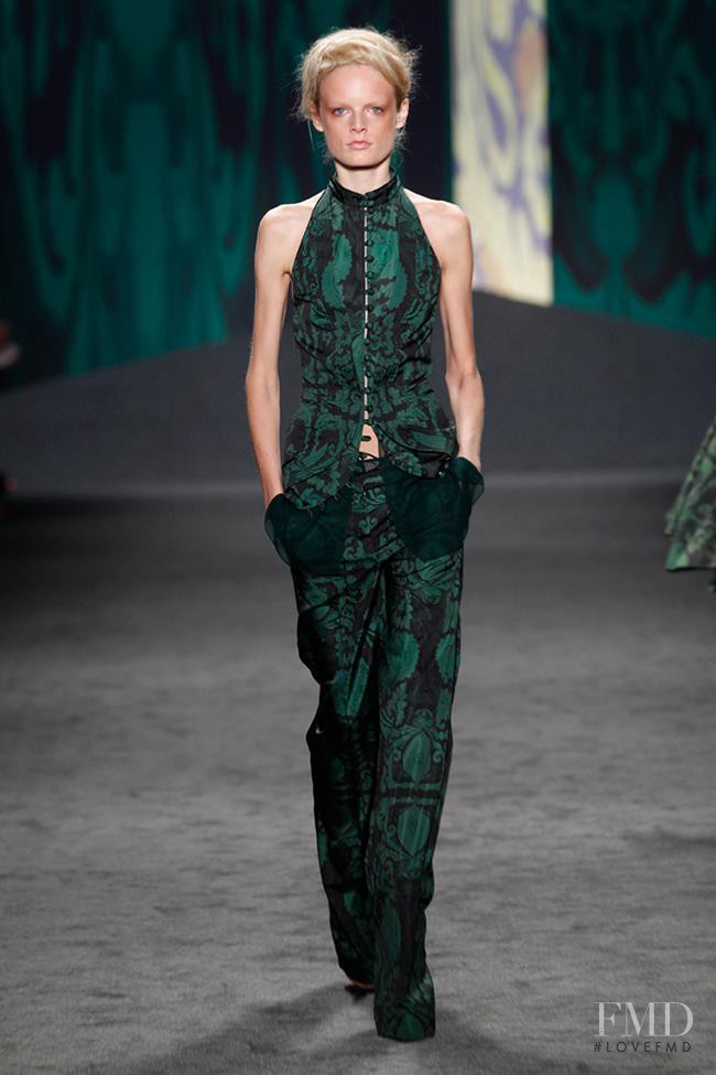 Hanne Gaby Odiele featured in  the Vera Wang fashion show for Spring/Summer 2013