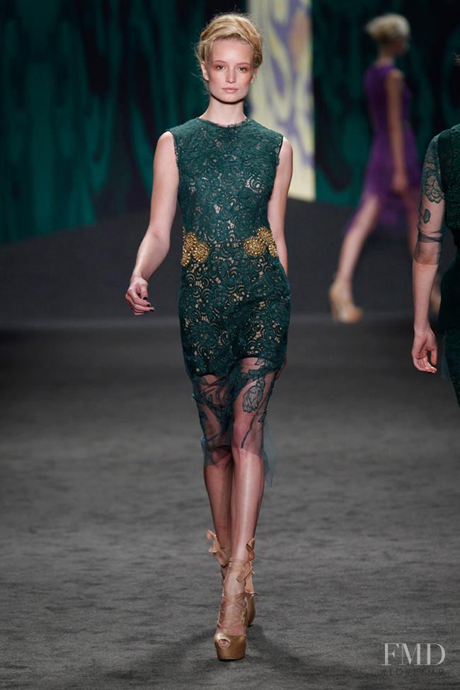 Maud Welzen featured in  the Vera Wang fashion show for Spring/Summer 2013